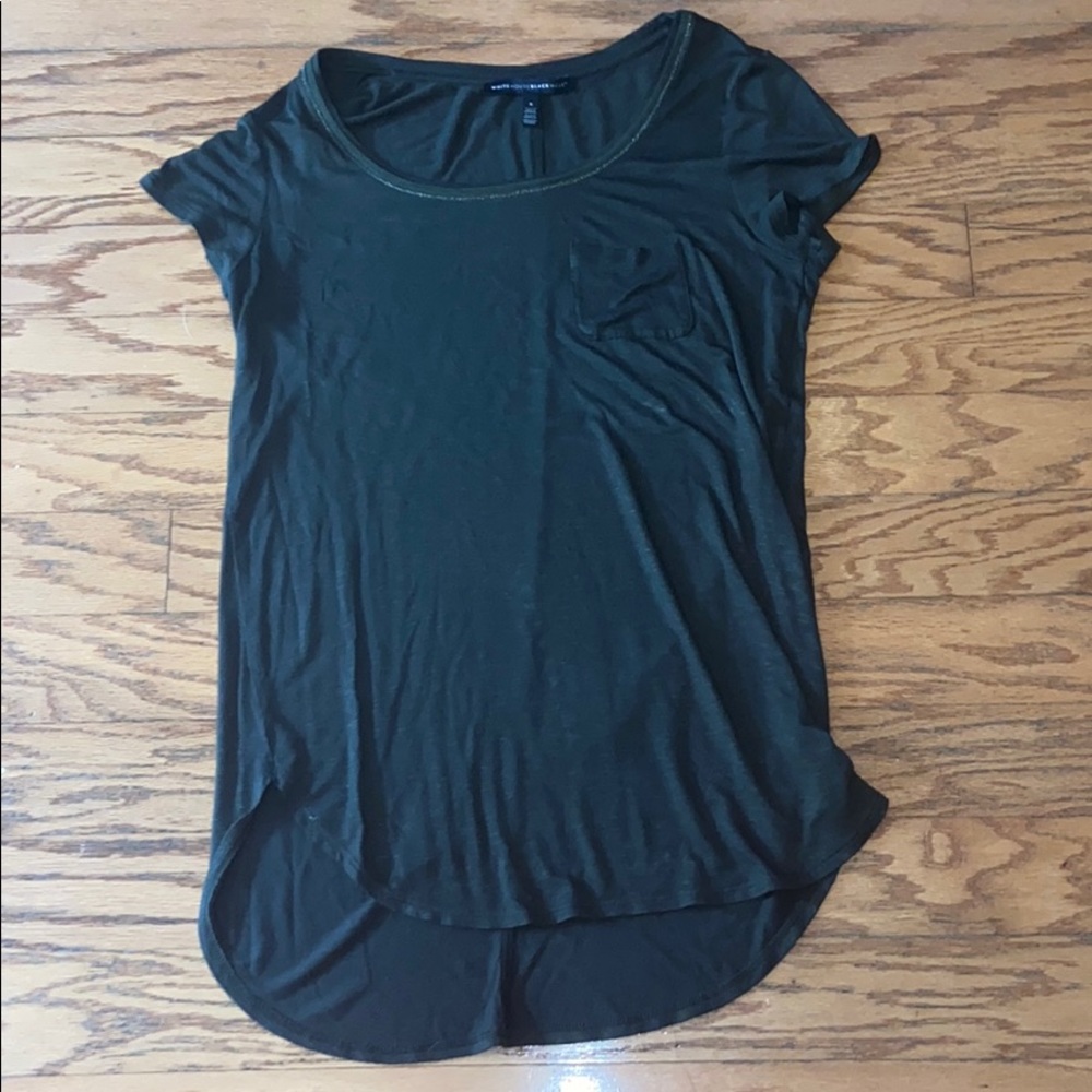 White House Black Market Women’s Green Shirt S